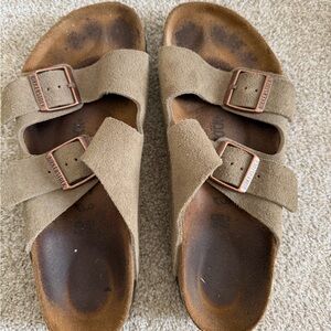 Birkenstock Tan Suede Sandals